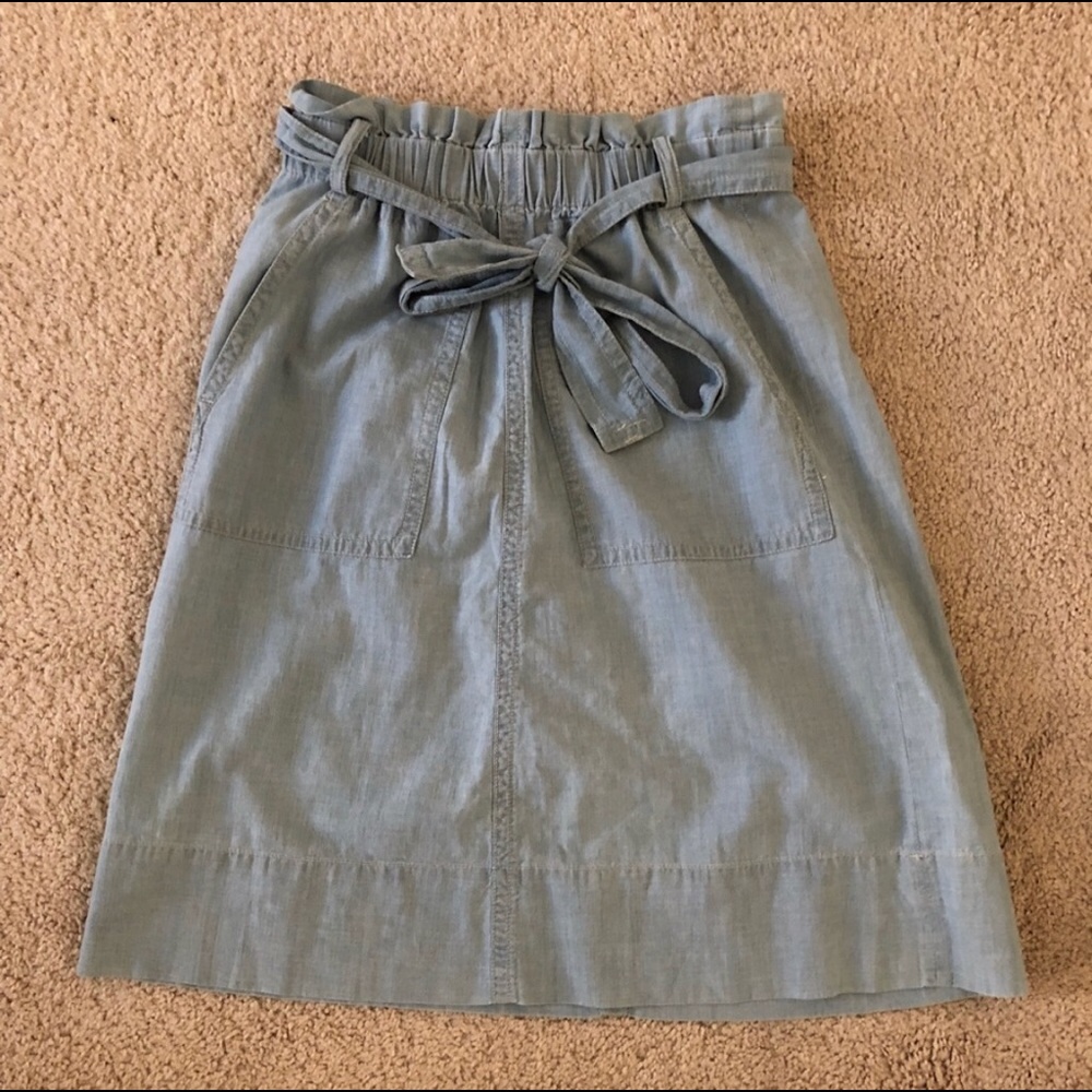 Madewell Chambray Skirt